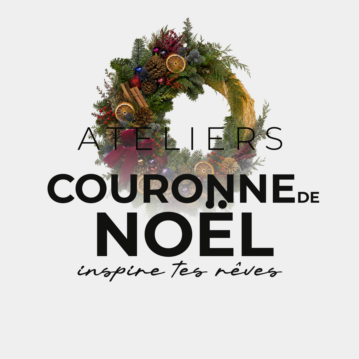Atelier de décembre COURONNE DE NOËL